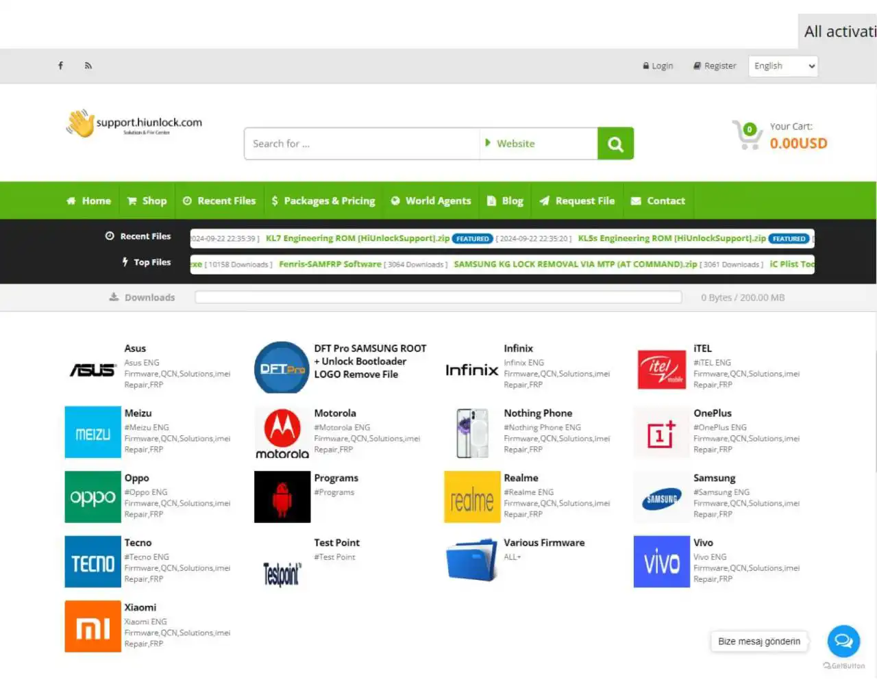 Hiunlock file sale 